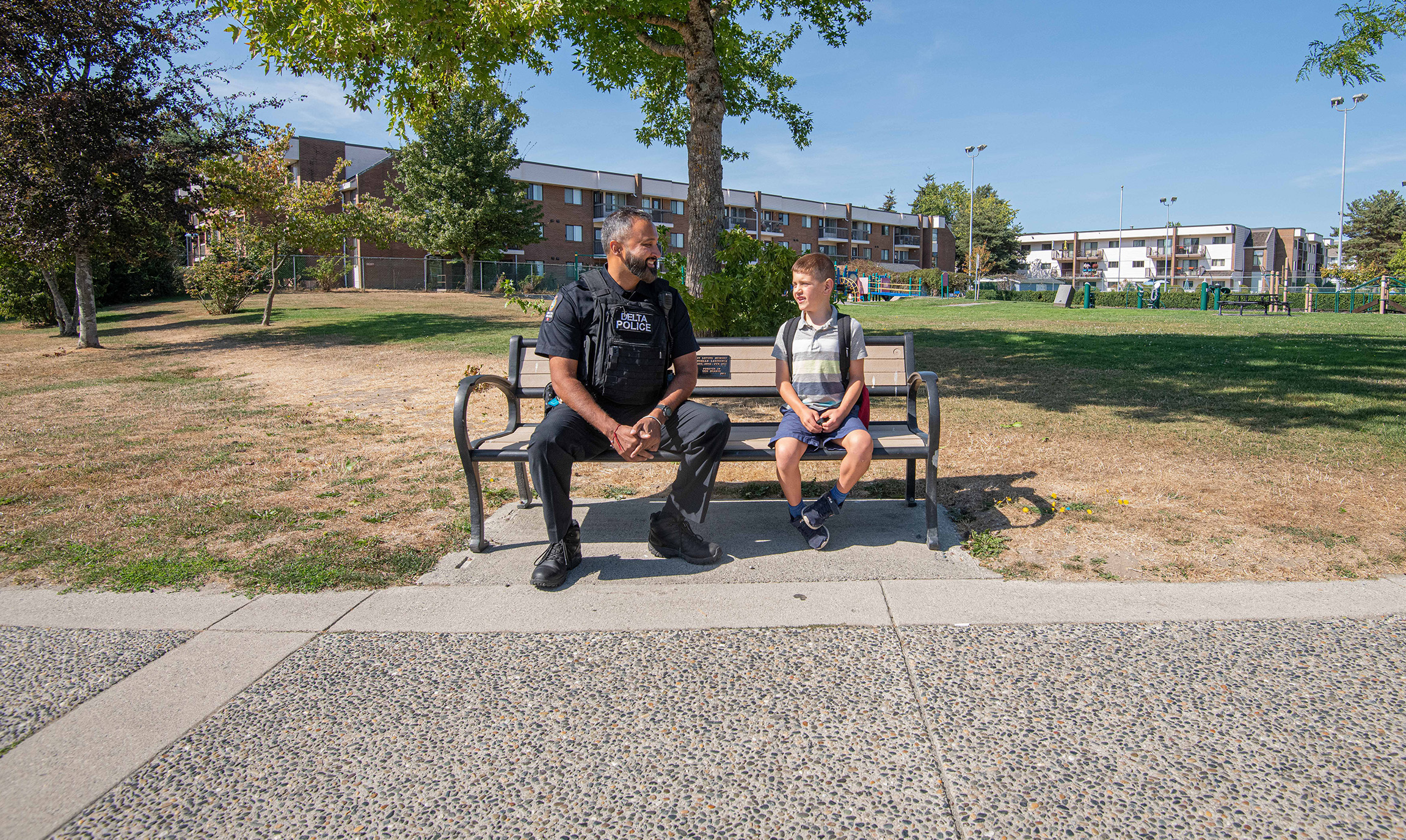 officer child bench 