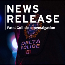 News Release Graphic with photo of DPD shoulder flash