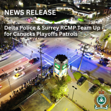 Vancouver Canucks, Delta Police, 72 and Scott, Pedestrian Safety, Celebration, Stanley Cup, 