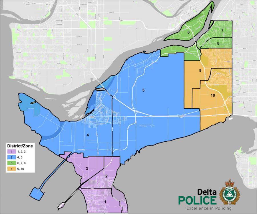 District Map | Delta Police Department