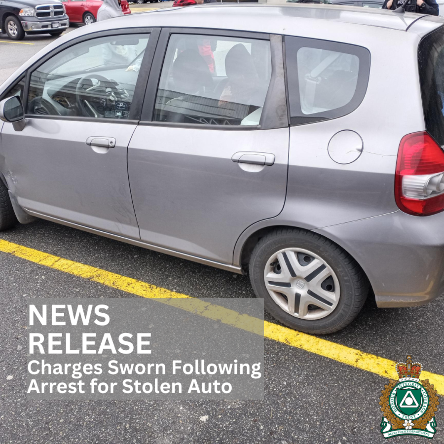 Photo of recovered stolen auto